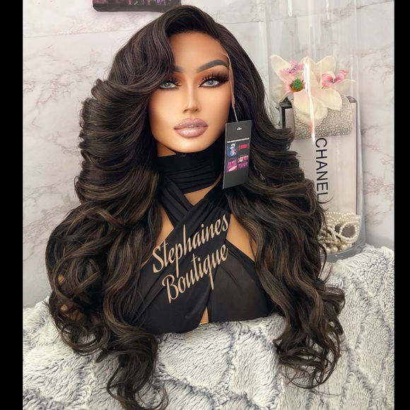 Human Hair Blended Lace Front Wig